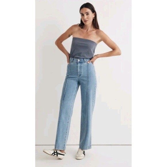 Madewell The Perfect Vintage Wide Leg Jean Size 27 Paradelle Wash Front Seam - Picture 1 of 12
